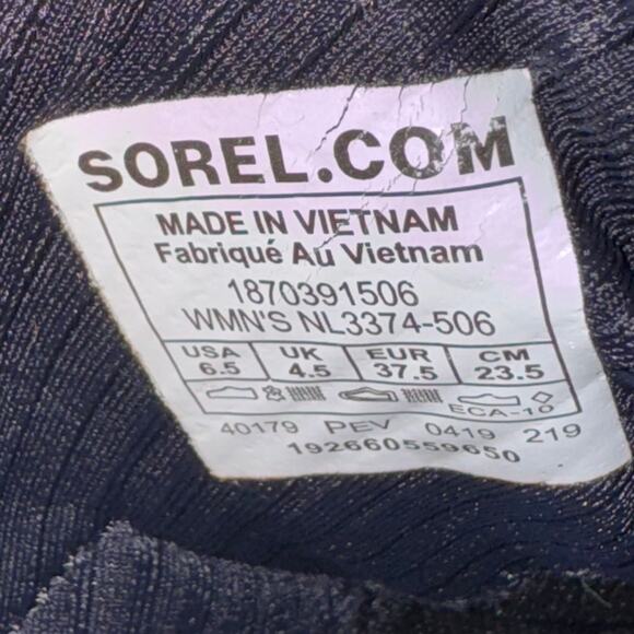 Sorel Kinetic Sneaker Dark Plum Velcro Strap Comfort Shoes Women’s Size 6.5 US